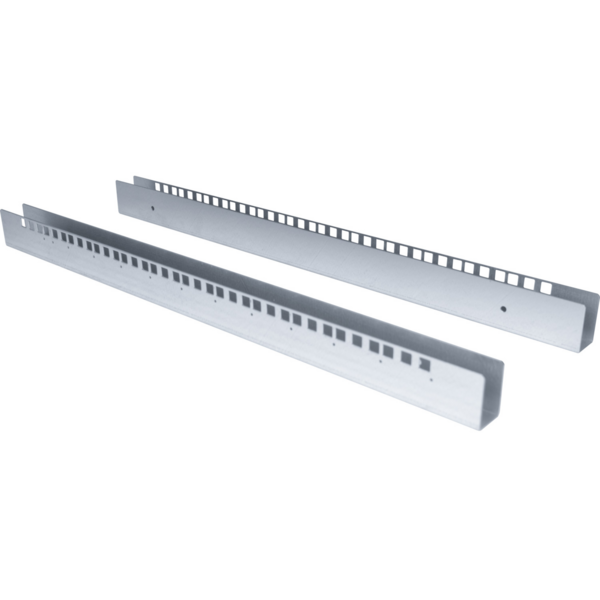 Rückseitige 19" Montageschienen 12HE für X-Rack, Set 2 Stück