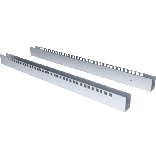 Rückseitige 19" Montageschienen 12HE für X-Rack, Set 2 Stück