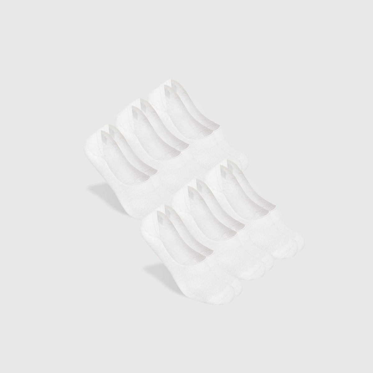 True Classic White No Show Socks 6-Pack | Medium