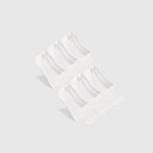 True Classic White No Show Socks 6-Pack | Medium