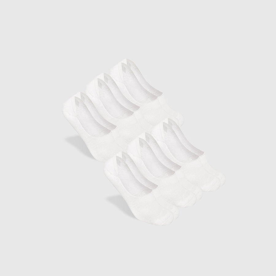 True Classic White No Show Socks 6-Pack | Medium