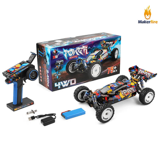 WLTOYS 124007 1/12 Scale 2.4G 75km/h Off-road 4WD Brushless RC Racing Drift Buggy Car - Standard version