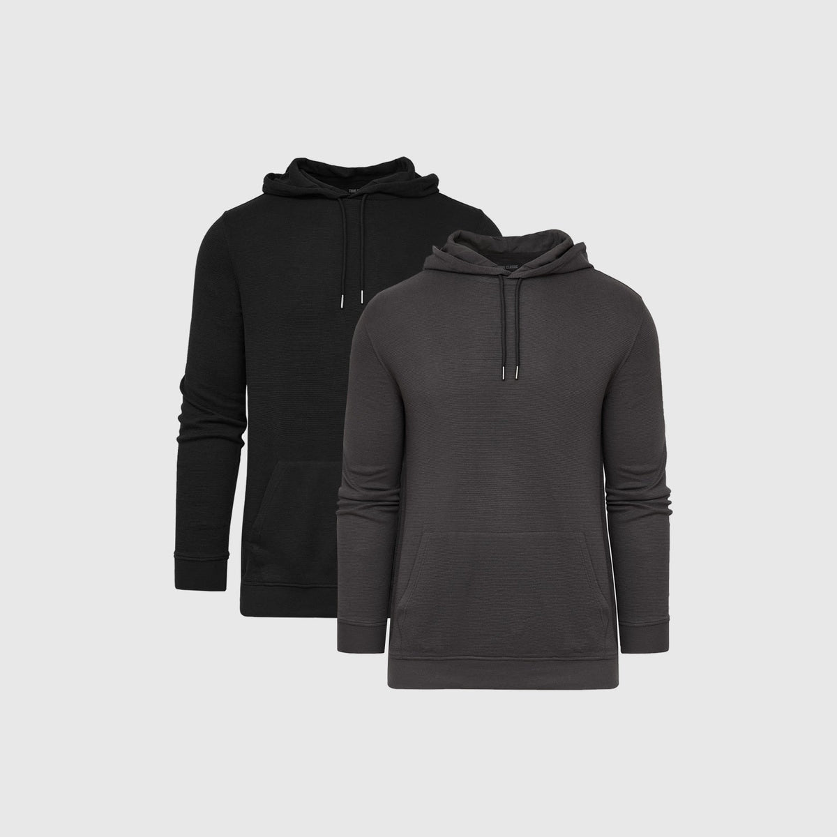 True Classic Dark Tones Waffle Hoodie 2-Pack | Cotton Blend | Athletic Cut | Small