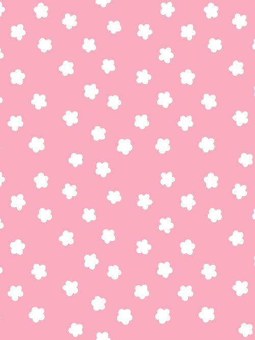 9FT REMOVABLE VINYL - 'Barbie™ Daisy' Wallpaper by Barbie™ - Bubblegum