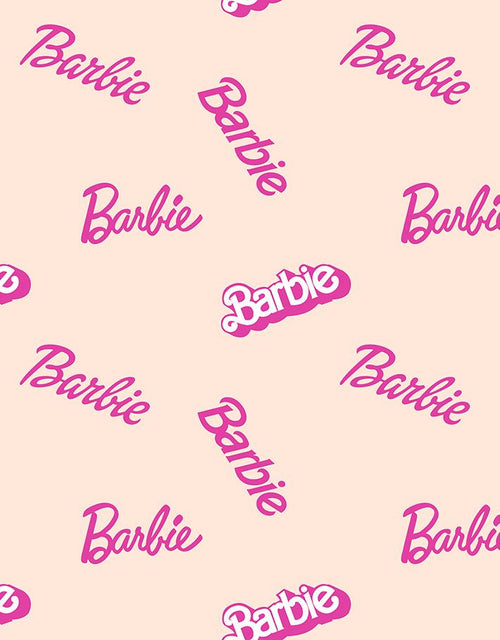 9FT REMOVABLE 'Barbie™ Logo Mix' Wallpaper by Barbie™ - Peach