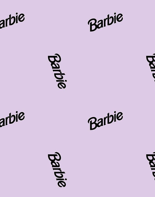 'Barbie™ 90s Logo' Wallpaper by Barbie™ - Lavender - Removable Panel