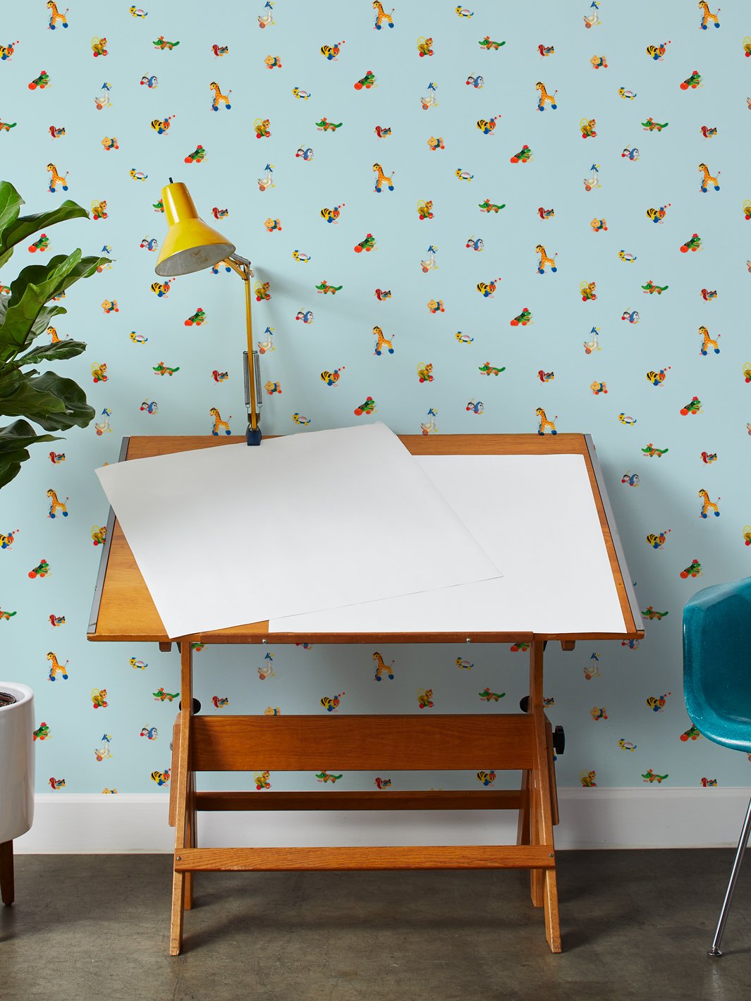 9FT REMOVABLY VINYL -  Classic Toys' Wallpaper by Fisher-Price™ - SKY