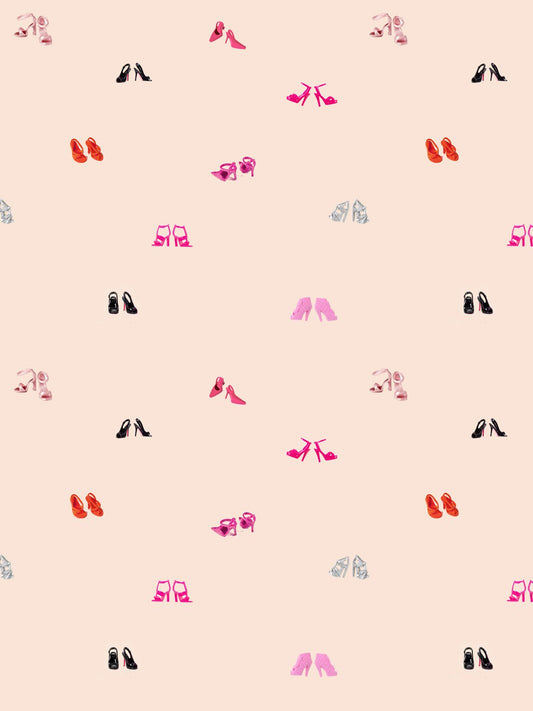 9FT REMOVABLE VINYL - Heel Toss by Barbie™ - Peach