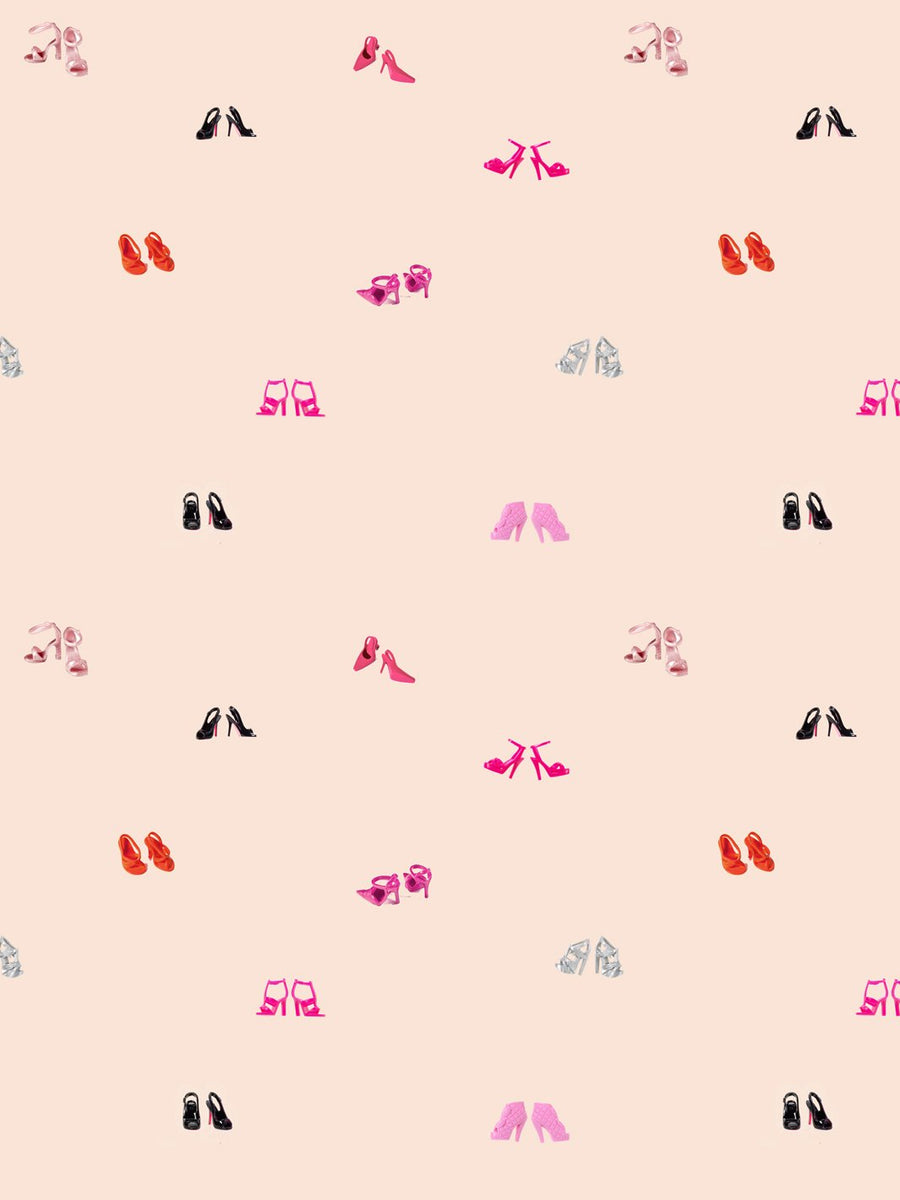 9FT REMOVABLE VINYL - Heel Toss by Barbie™ - Peach