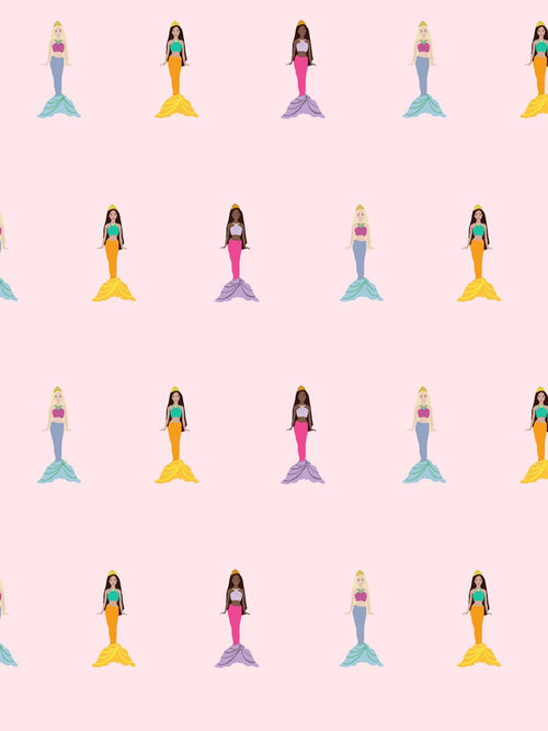 9FT REMOVABLE VINYL- MERMAIDS BY BARBIE - PINK