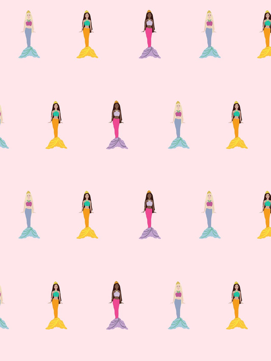 9FT REMOVABLE VINYL- MERMAIDS BY BARBIE - PINK