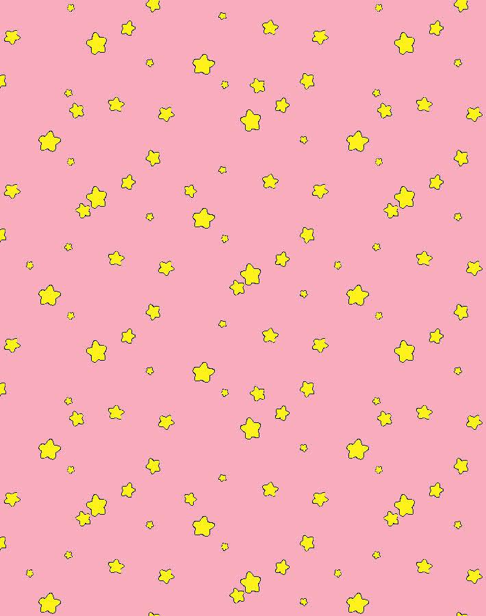 'Shooting Stars' Wallpaper by Barbie™ - Bubblegum - Removable Panel