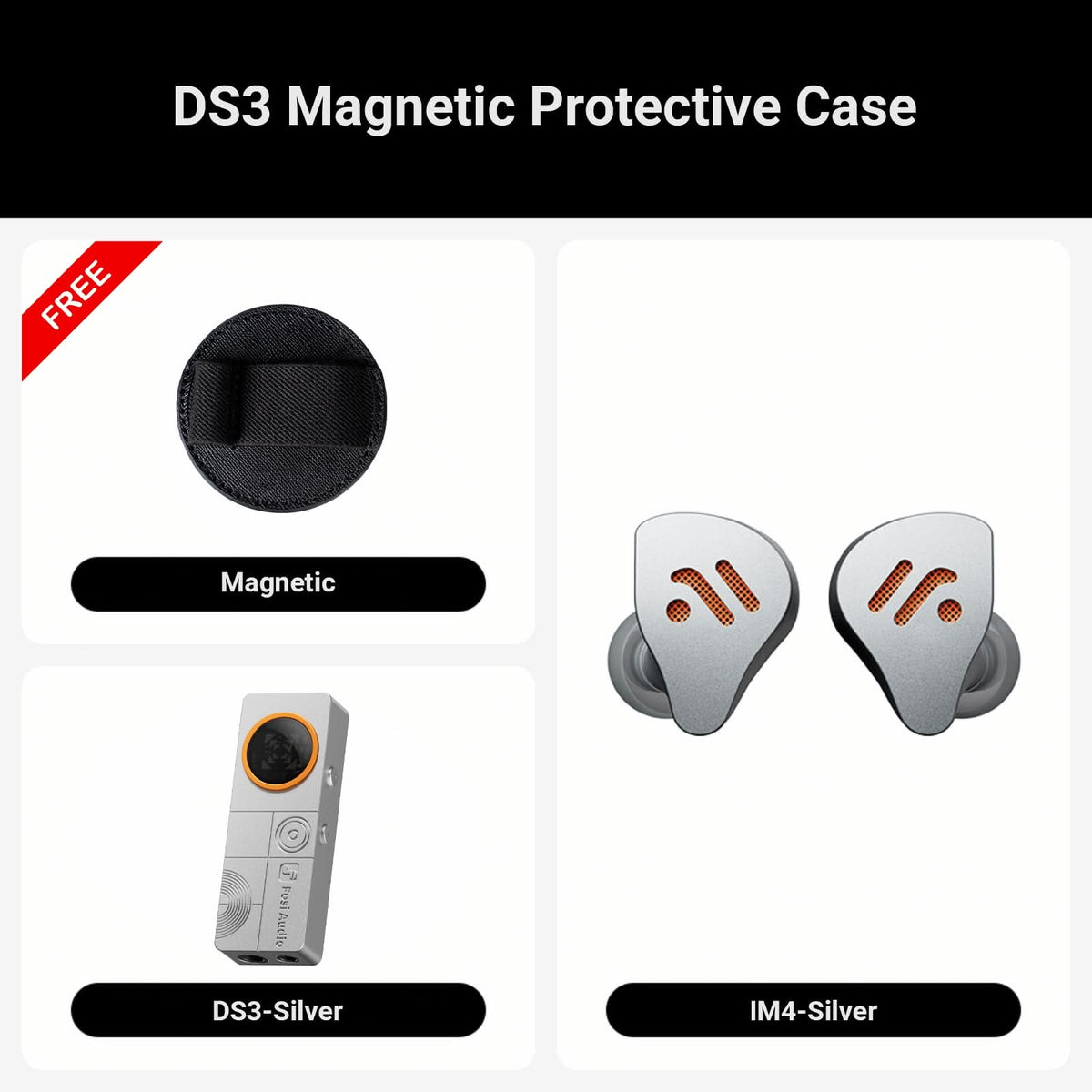 Fosi Audio IM4 Open‑Back Wired Earbuds – All‑Day Comfort for Work, Commute, or Home - IM4 + DS3 Combo-Galaxy