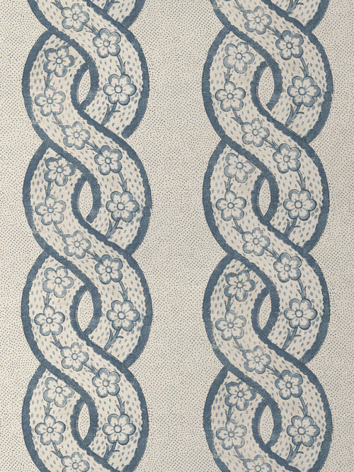 'Whitby' Grasscloth Wallpaper by Nathan Turner - Blue - Grasscloth Roll