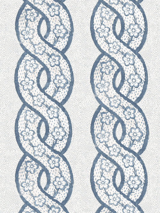 'Whitby' Wallpaper by Nathan Turner - Blue - Removable / 26 in. x 4.5 ft.