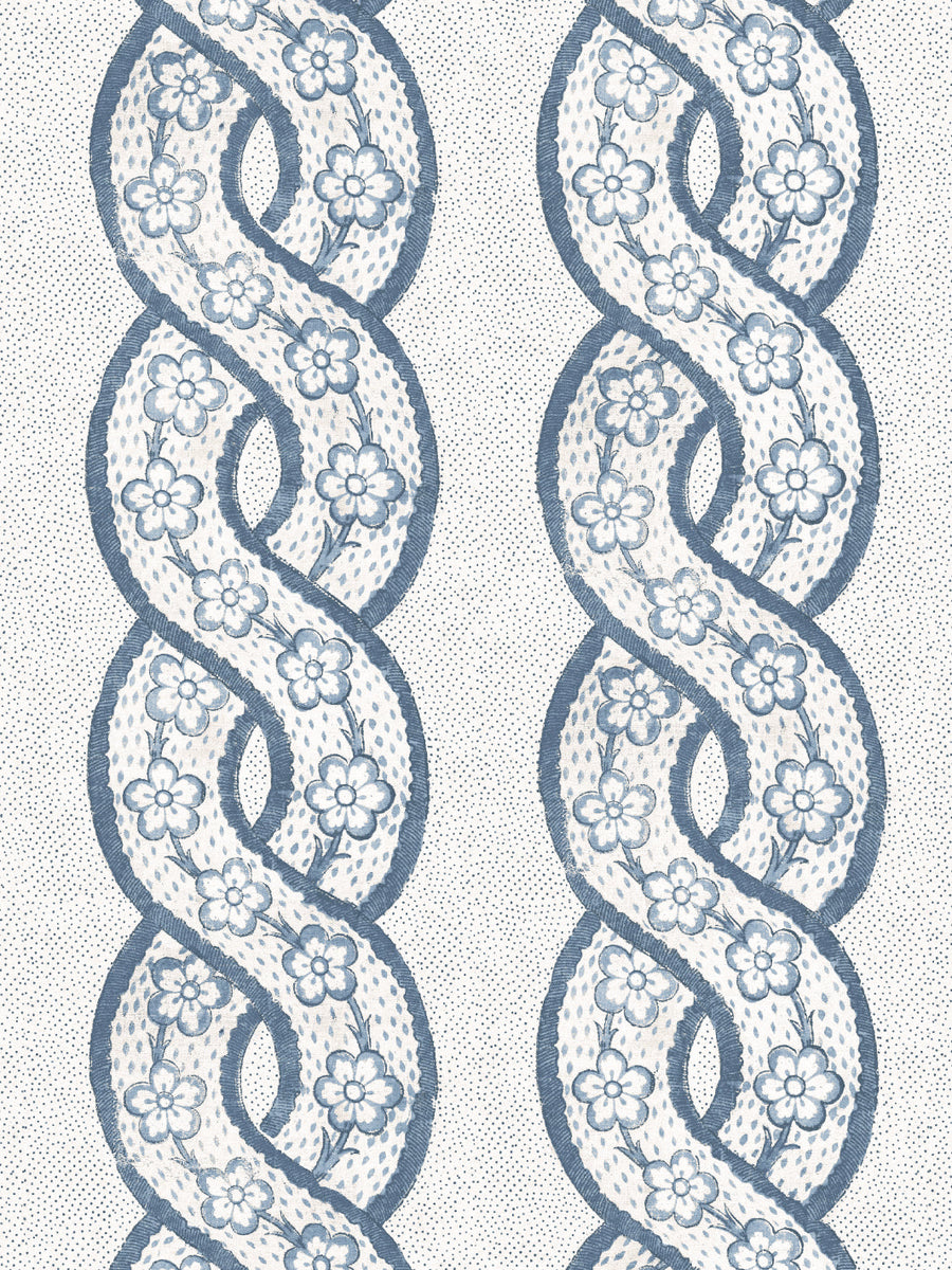 'Whitby' Wallpaper by Nathan Turner - Blue - Removable / 26 in. x 4.5 ft.