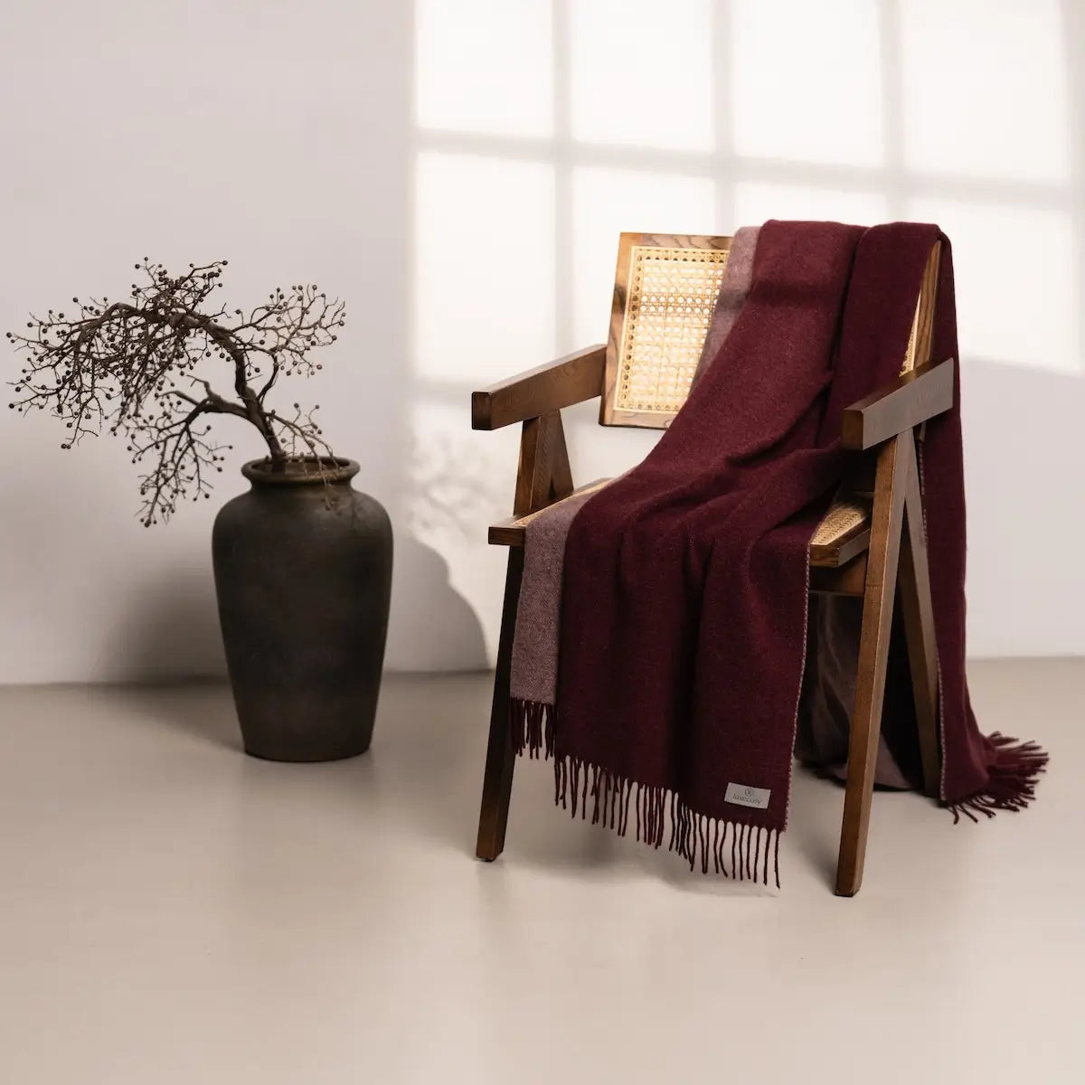 Schafwolle Kaschmir Sofadecke 150x200 cm