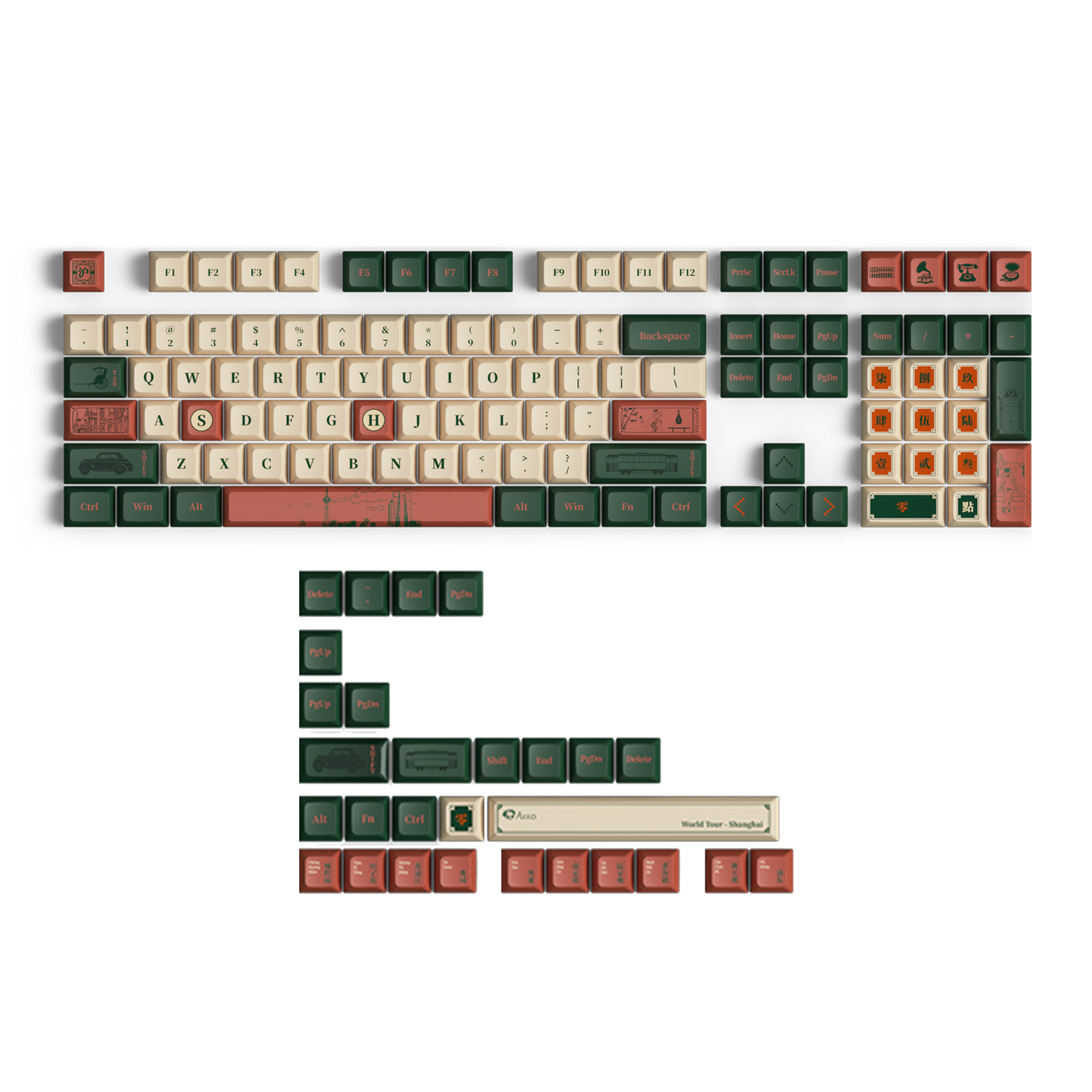 World Tour-Shanghai Keycap Set (136-key)
