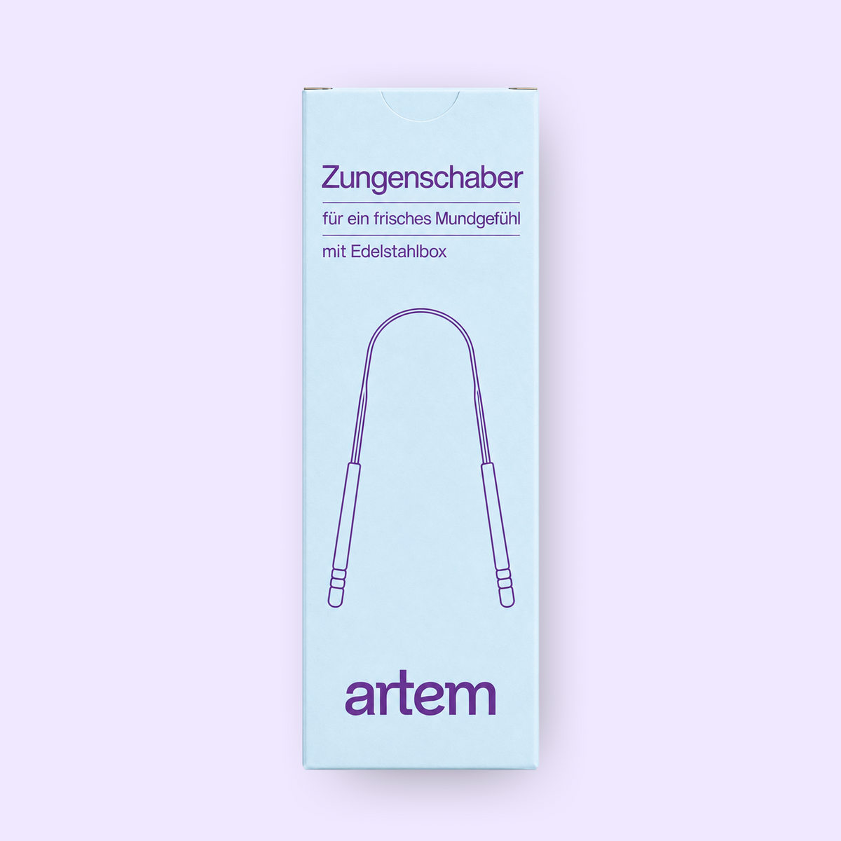 Zungenschaber mit Edelstahlbox