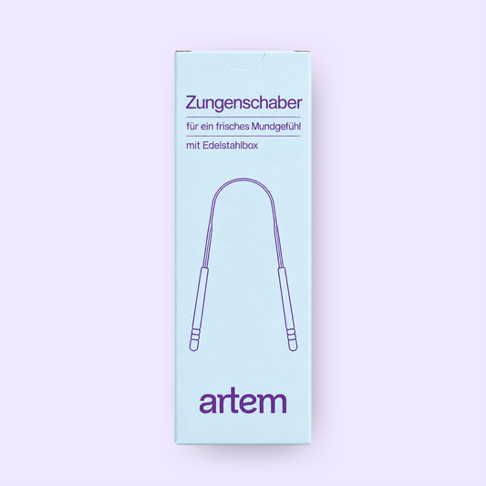 Zungenschaber mit Edelstahlbox