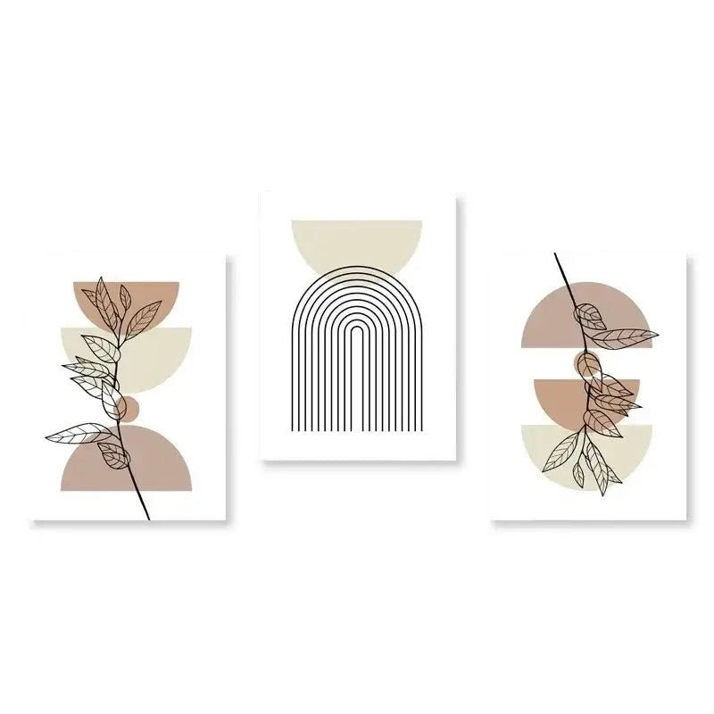 Green Abstract Botanical Posters - Clear / 40x50CM No Frame