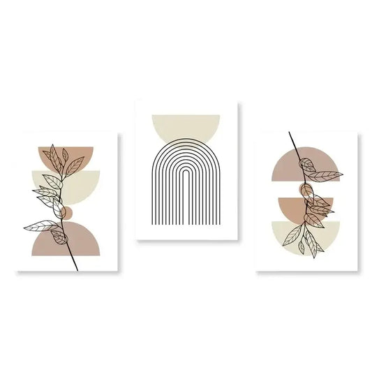 Green Abstract Botanical Posters - Clear / 40x50CM No Frame