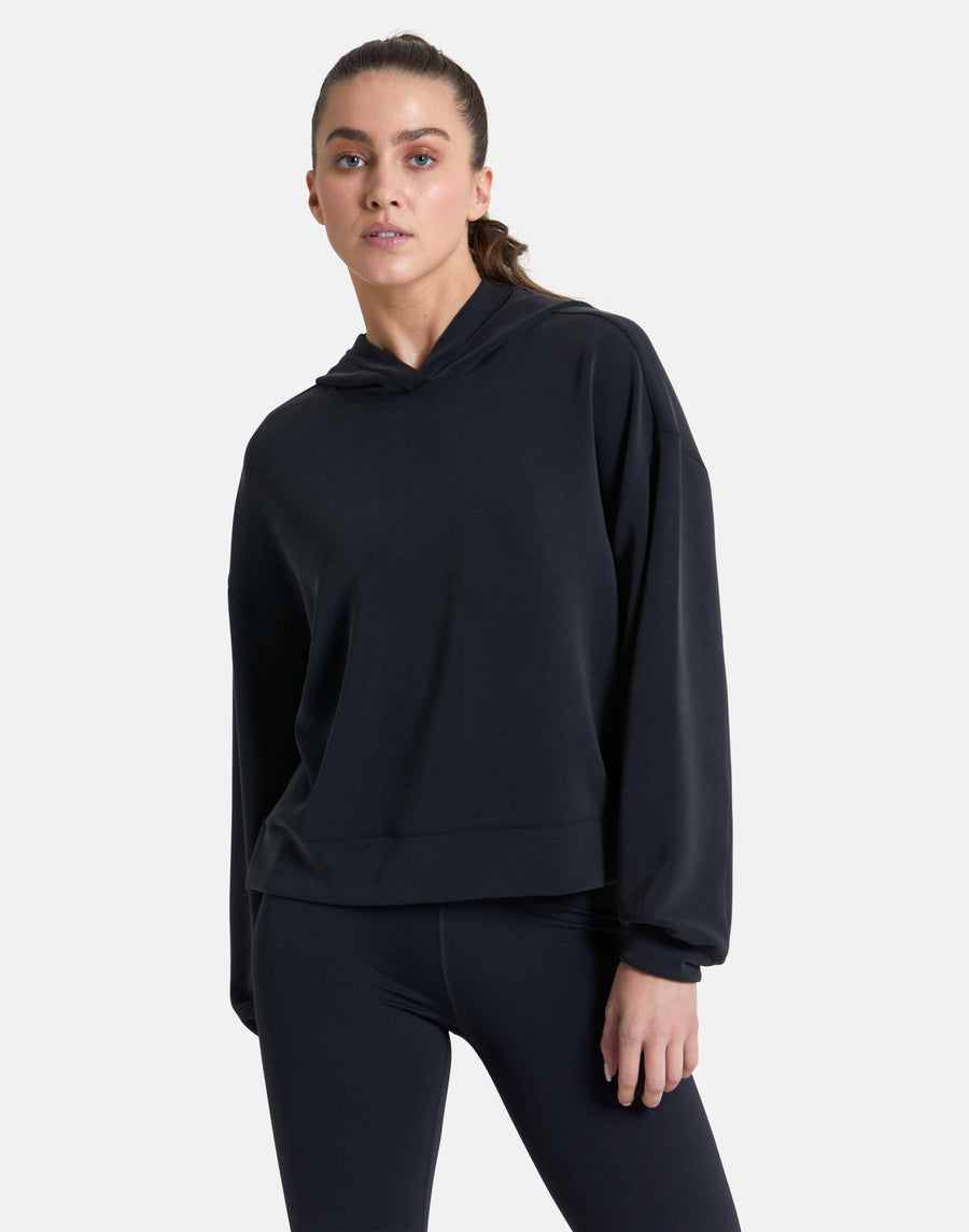 Adaptive Crop Hoodie in Black - XS/8 / Black