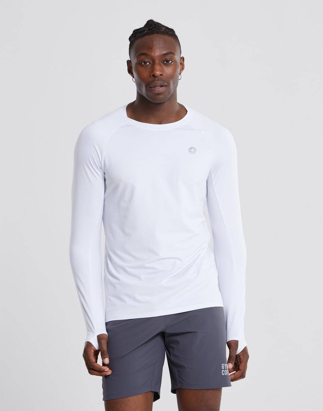 Advantage Long Sleeve Tee in White - Small / White