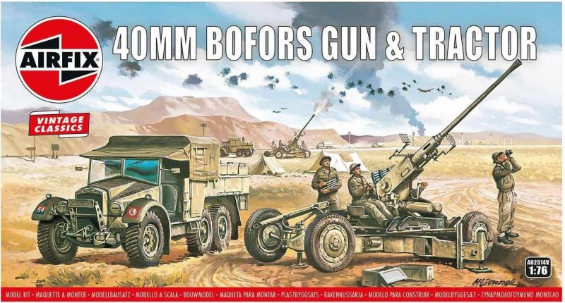Bofors 40mm Gun & Tractor - Vintage Classics