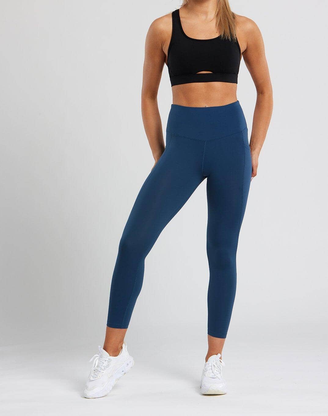 Womens All-In Leggings in Petrol Blue - XS/8 / Petrol Blue