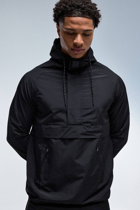 Men's Active Gym Regular Fit Windbreaker | Black | Size X-Small | BOOHOOMAN