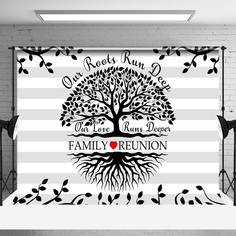 Aperturee Our Root Run Deep Black Tree Family Reunion Backdrop