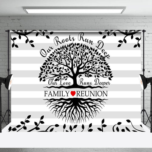 Aperturee Our Root Run Deep Black Tree Family Reunion Backdrop