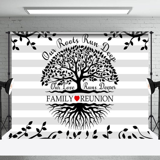 Aperturee Our Root Run Deep Black Tree Family Reunion Backdrop