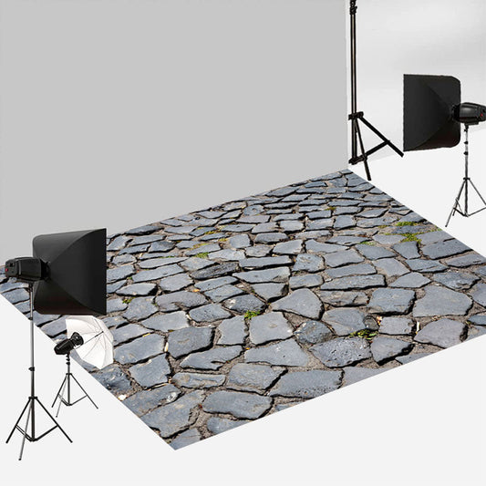 Aperturee Cracked Little Dense Stones Road Photo Floor Mat | Photography Floor Drops | Floor Drops For Photography | Photography Floor Backdrop