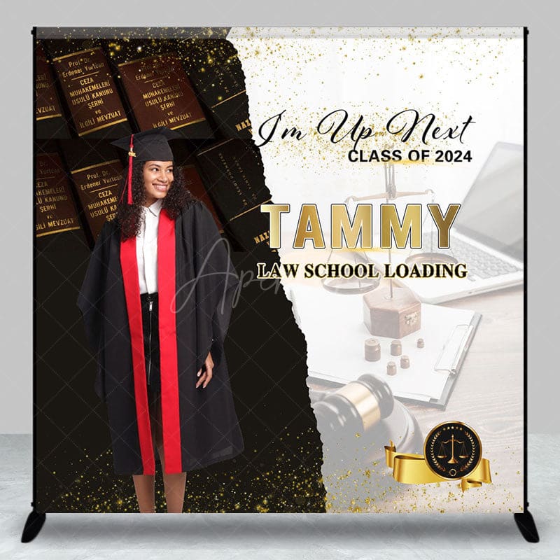 Custom Class 2024 Law School Loading Grad Backdrop - Aperturee