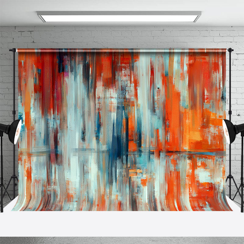 Red Blue Abstract Graffiti Wall Photography Backdrop - Aperturee