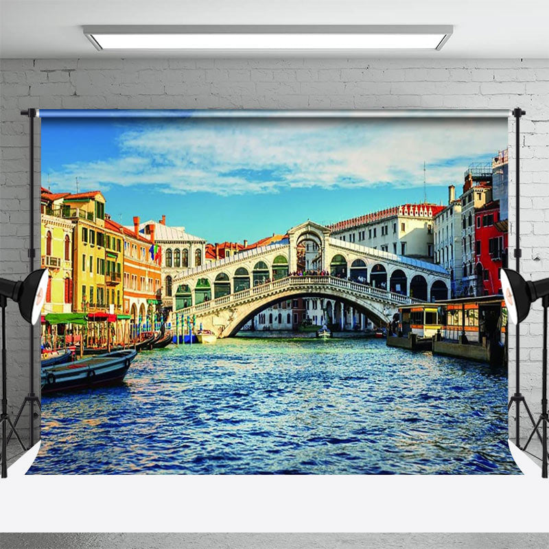 Rialto Bridge Ancient Architecture Olympic Backdrop - Aperturee