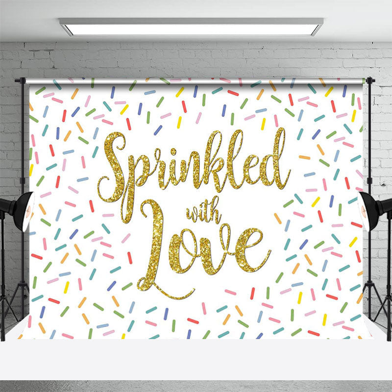 Sprinkled With Love Colorful Candy Party Backdrop - Aperturee
