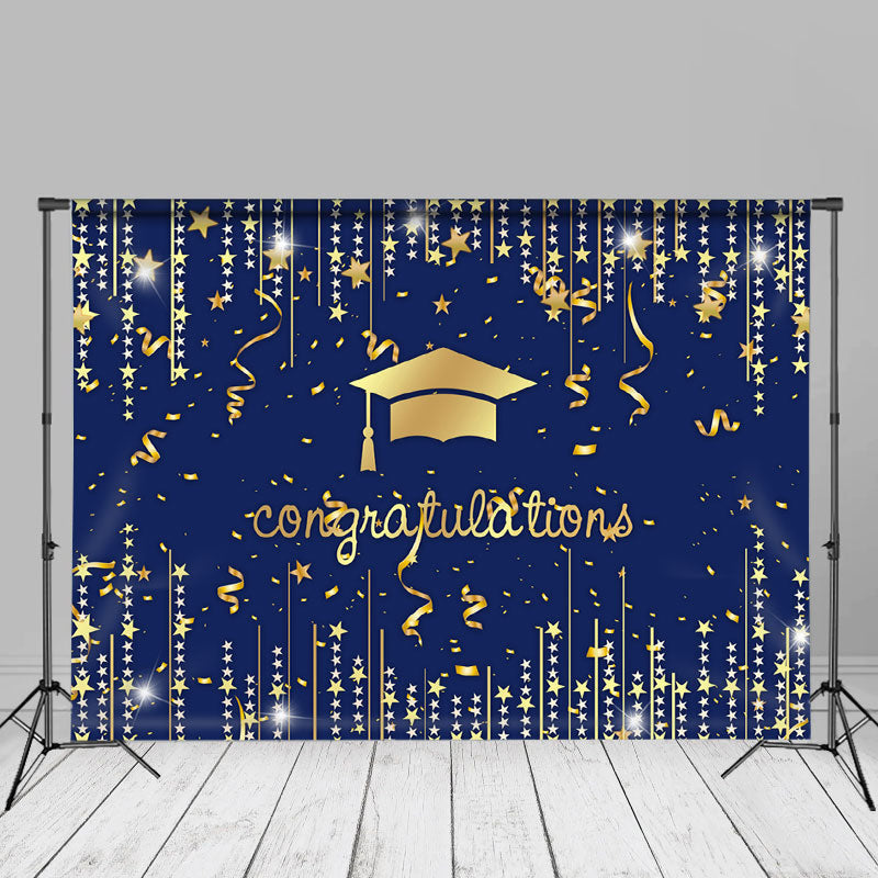 Strings Stars Spark Dark Blue Grad Backdrop For Photo - Aperturee