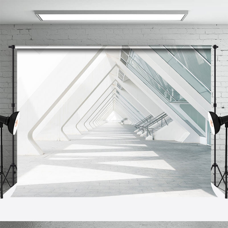 Triangular Corridor Architecture Backdrop For Photo - Aperturee