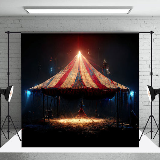 Vintage Mysterious Night Circus Tent Photo Backdrop - Aperturee