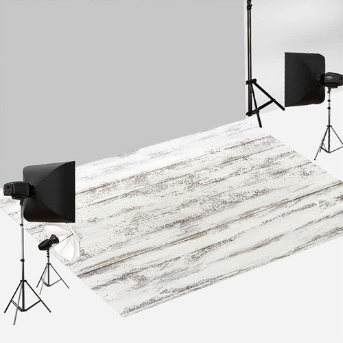 Aperturee Retro White Peeling Paint Wood Photo Floor Backdrop | Floor Photography Background | Floor Drops For Photography | Photography Floor Drops