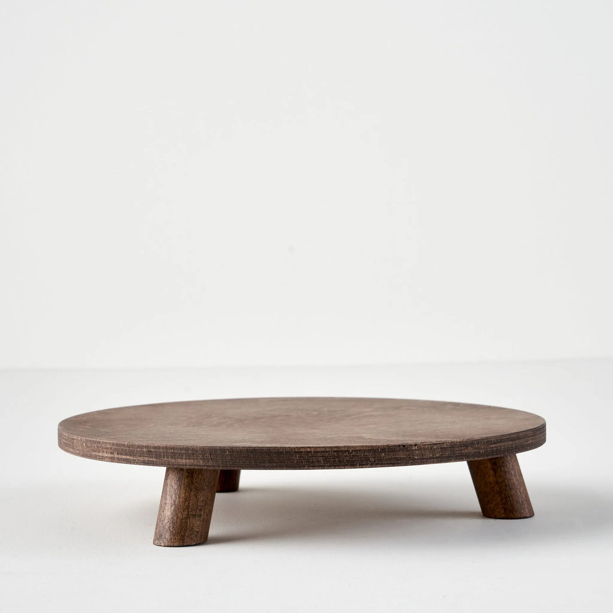 Aris Round Wooden Cake Stand - 8.25"