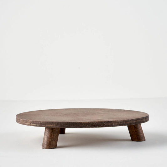 Aris Round Wooden Cake Stand - 8.25"
