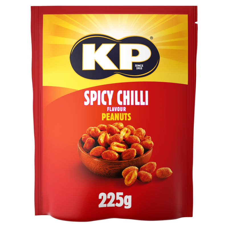 KP Snacks Spicy Chilli Peanuts 225g