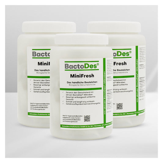 BactoDes-MiniFresh Geruchsneutralisierer-Säckchen Bundle 3x20 Stück.