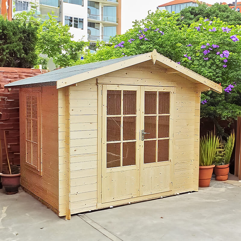Shire Barnsdale 2.1m x 2.1m Wooden Log Cabin Summer House (19mm)