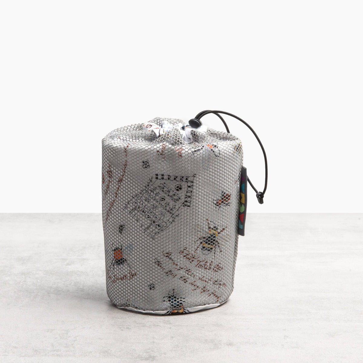 Pacmat Bee Print Waterproof Picnic Blanket, Recycled Material, Family Size