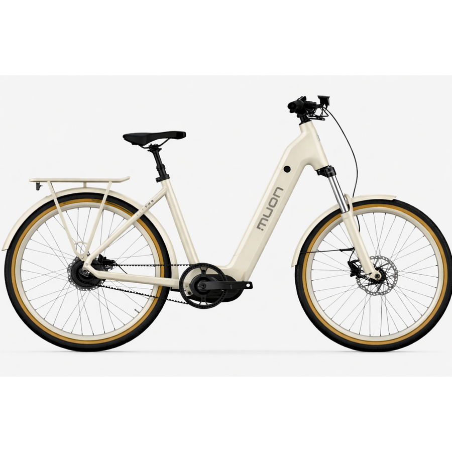 Madat Muon Lepton Premium Electric City Bike - Beige